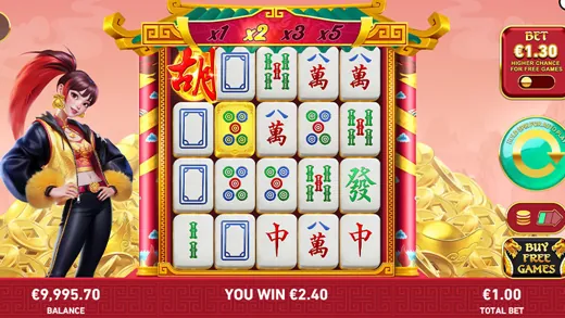 Slots view with RTP on tile